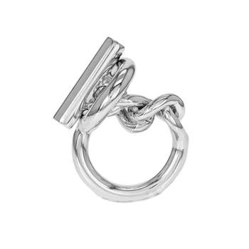 Bague d'occasion HERMES Croisette GM femme argent 925/1000