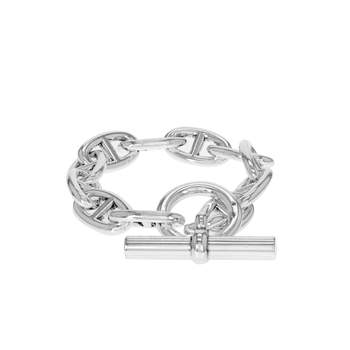 Bracelet d'occasion HERMES Chaîne d'Ancre TGM femme argent 925/1000