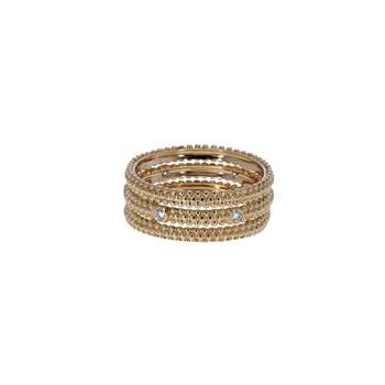Bague d'occasion MAUBOUSSIN Le Premier Jour 1 Rang Diamants femme or rose 750/1000