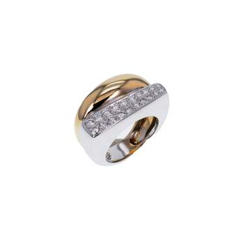 Bague d'occasion FRED Success MM femme or blanc 750/1000 or jaune 750/1000