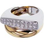 Bague d'occasion FRED Success MM femme or blanc 750/1000 or jaune 750/1000 - vue 3