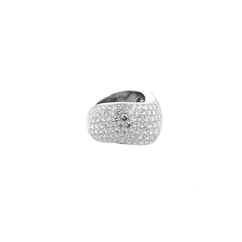 Bague d'occasion CARTIER Nouvelle vague Diamants femme or blanc 750/1000 - vue 1