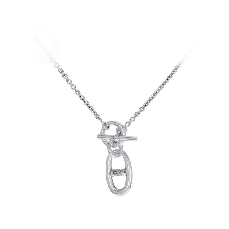 Collier d'occasion HERMES Pendentif Chaîne d'ancre femme argent 925/1000 - vue 1