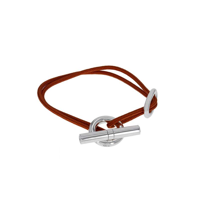 Bracelet d'occasion HERMES Skipper mixte argent 925/1000 cordon - vue 1
