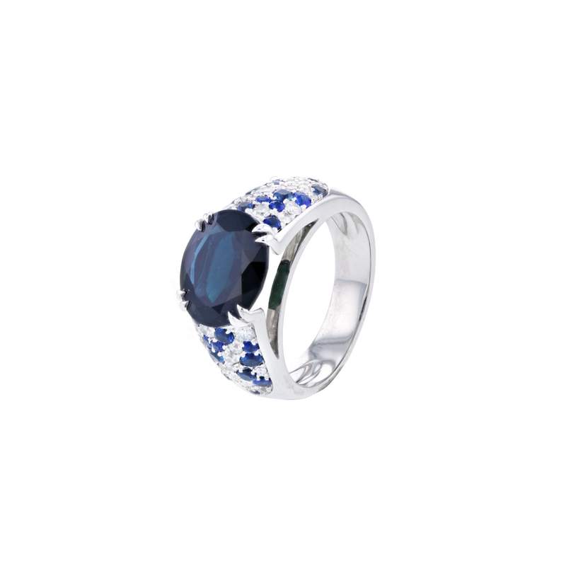 Bague d'occasion MAUBOUSSIN Nuit d'Amour femme or blanc 750/1000 - vue 1