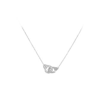 Collier d'occasion DINH VAN Menottes R8 femme or blanc 750/1000