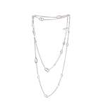 Collier d'occasion HERMES Sautoir Farandole 160cm femme argent 925/1000 - vue 1
