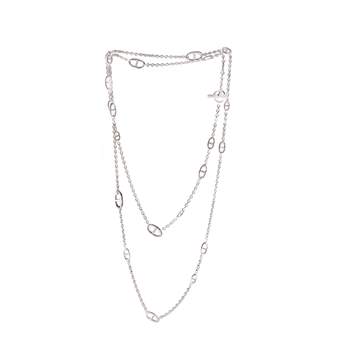 Collier d'occasion HERMES Sautoir Farandole 160cm femme argent 925/1000