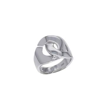 Bague d'occasion DINH VAN Menottes R16 mixte or blanc 750/1000