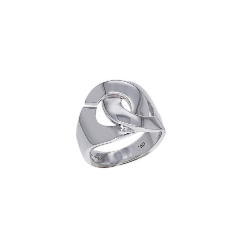 Bague d'occasion DINH VAN Menottes R16 mixte or blanc 750/1000 - vue 1