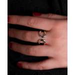 Bague d'occasion HERMES Lima PM femme argent 925/1000 - vue porté 2