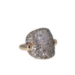 Bague d'occasion POMELLATO Sabbia Pavée GM femme or rose 750/1000 - vue 1