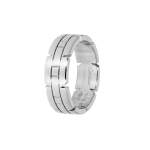 Bague d'occasion CARTIER Tank Française femme or blanc 750/1000 - vue 1