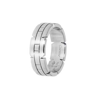 Bague d'occasion CARTIER Tank Française femme or blanc 750/1000