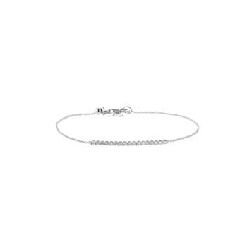 Bracelet CRESUS Barrette griffes femme or blanc 750/1000