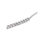 Bracelet CRESUS Barrette griffes femme or blanc 750/1000 - vue D2