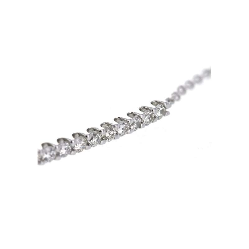 Bracelet CRESUS Barrette griffes femme or blanc 750/1000 - vue D2