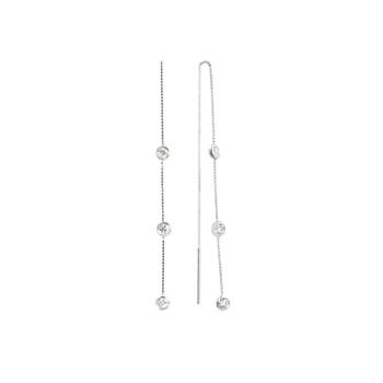 Boucles-oreilles CRESUS Serti clos or blanc 750/1000