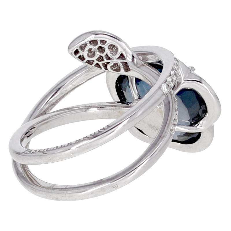 Bague d'occasion PASQUALE BRUNI Bon Ton Je t'aime femme or blanc 750/1000 - vue 3