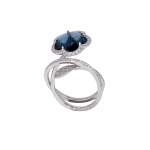 Bague d'occasion PASQUALE BRUNI Bon Ton Je t'aime femme or blanc 750/1000 - vue D1