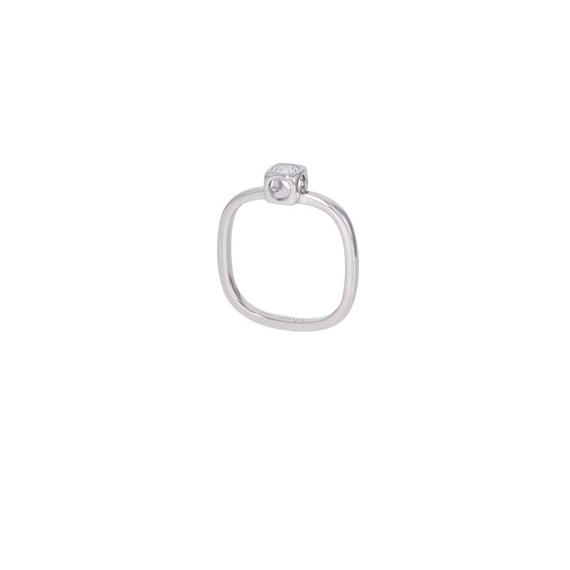 Bague d'occasion DINH VAN Le Cube Diamant femme or blanc 750/1000 - vue 1