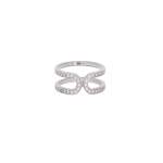 Bague d'occasion DINH VAN Maillon L femme or blanc 750/1000 - vue 1
