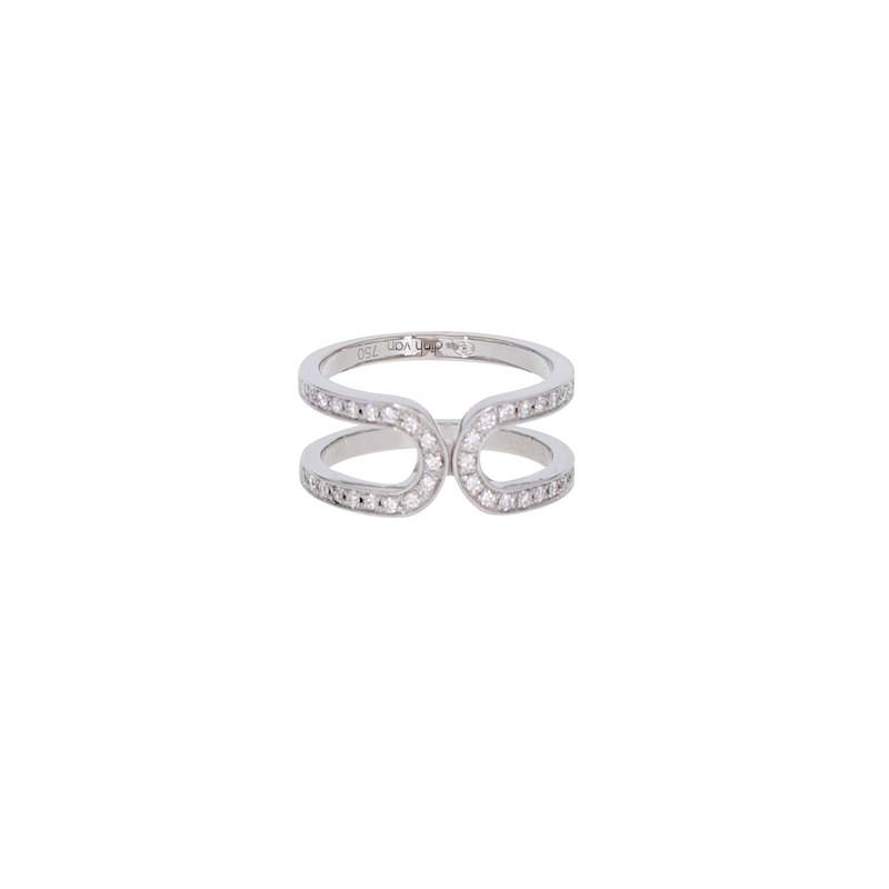 Bague d'occasion DINH VAN Maillon L femme or blanc 750/1000 - vue 1