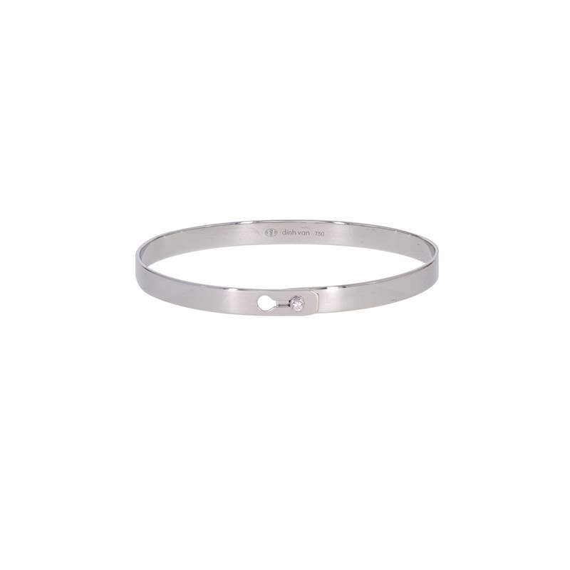 Bracelet d'occasion DINH VAN Serrure Ruban femme or blanc 750/1000 - vue 1