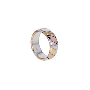 Bague d'occasion VAN CLEEF & ARPELS Bandeau femme argent 925/1000 or jaune 750/1000 or rose 750/1000