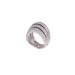 Bague d'occasion MAUBOUSSIN Les étapes de la vie 3 rangs femme or blanc 750/1000 - vue 1