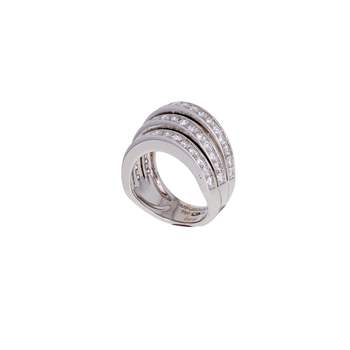 Bague d'occasion MAUBOUSSIN Les étapes de la vie 3 rangs femme or blanc 750/1000