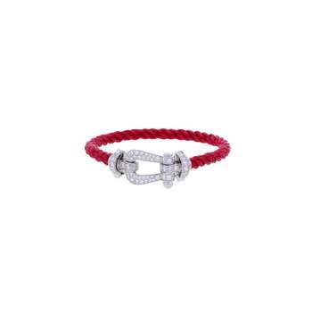 Bracelet d'occasion FRED Force 10 GM femme or blanc 750/1000