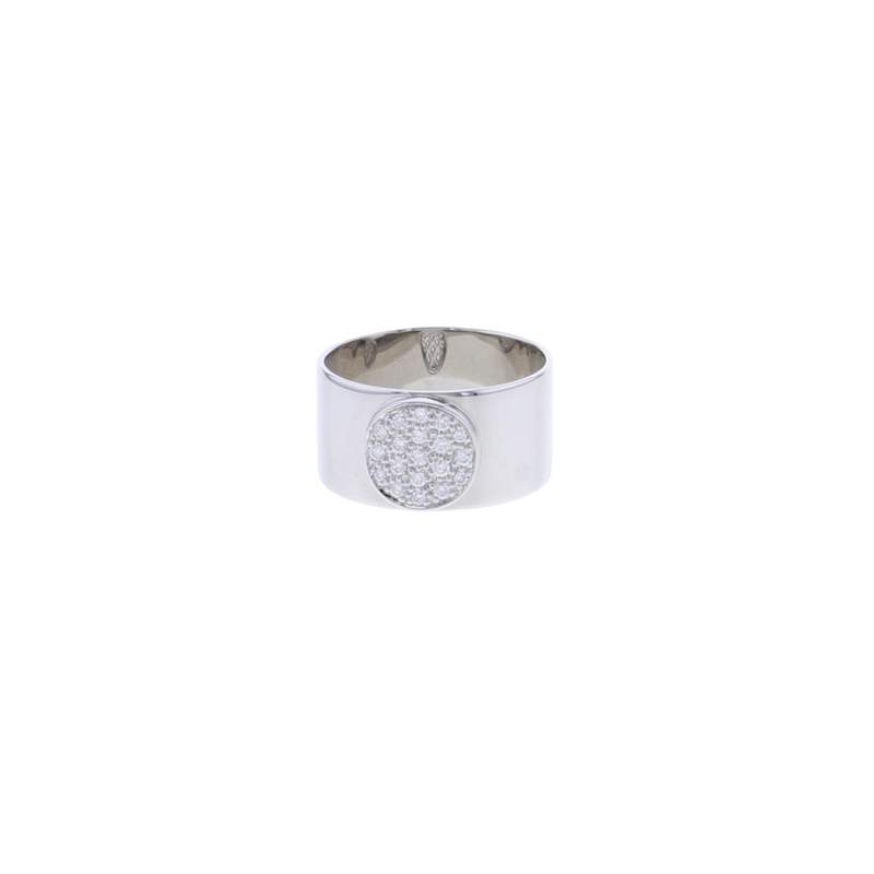 Bague d'occasion DINH VAN Anthéa femme or blanc 750/1000 - vue D1