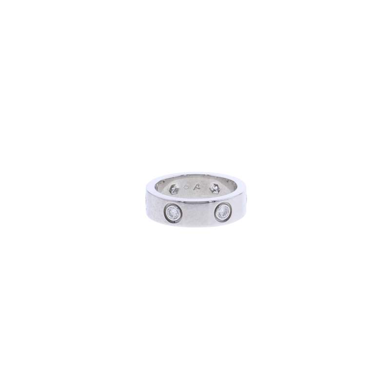 Bague d'occasion CARTIER Love 6 Diamants femme or blanc 750/1000 - vue D1