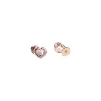 Boucles-oreilles d'occasion CHOPARD Happy Diamonds Icons or rose 750/1000