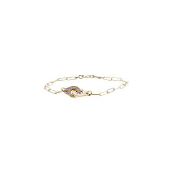 Bracelet d'occasion DINH VAN Menotte R10 femme or jaune 750/1000