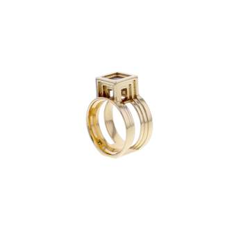 Bague d'occasion TOURNAIRE Persépolis Joaillerie femme or jaune 750/1000