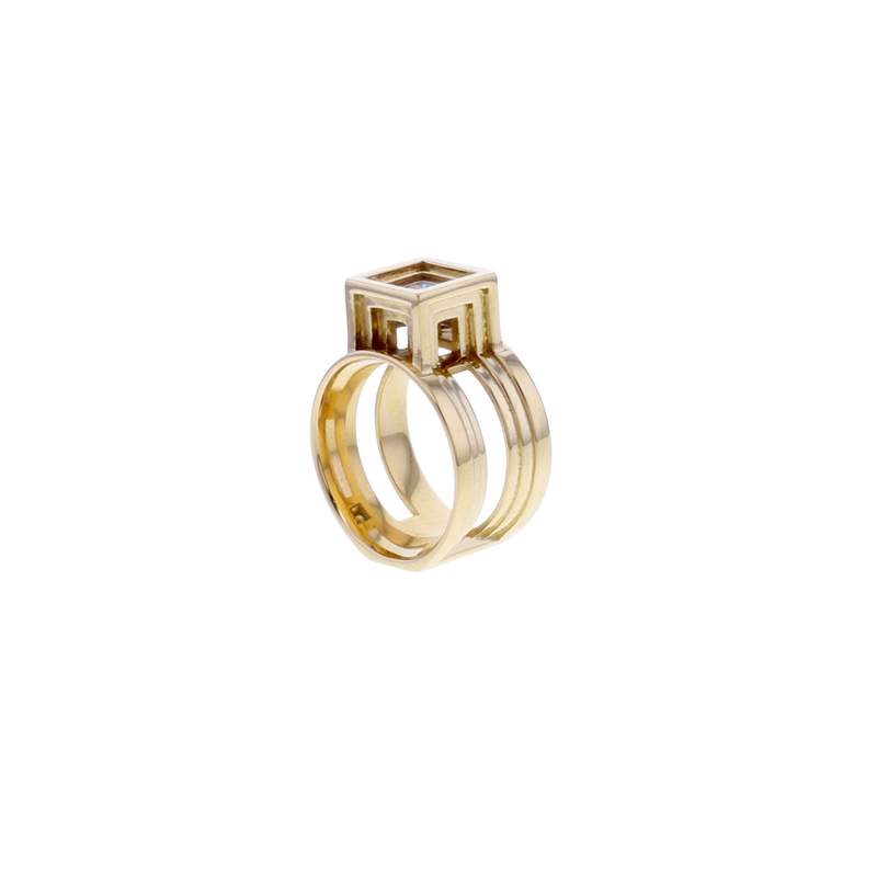 Bague d'occasion TOURNAIRE Persépolis Joaillerie femme or jaune 750/1000 - vue 1