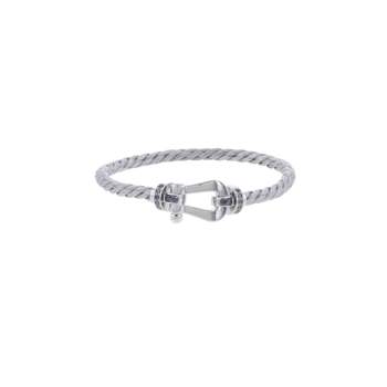 Bracelet d'occasion FRED Force 10 GM homme or blanc 750/1000