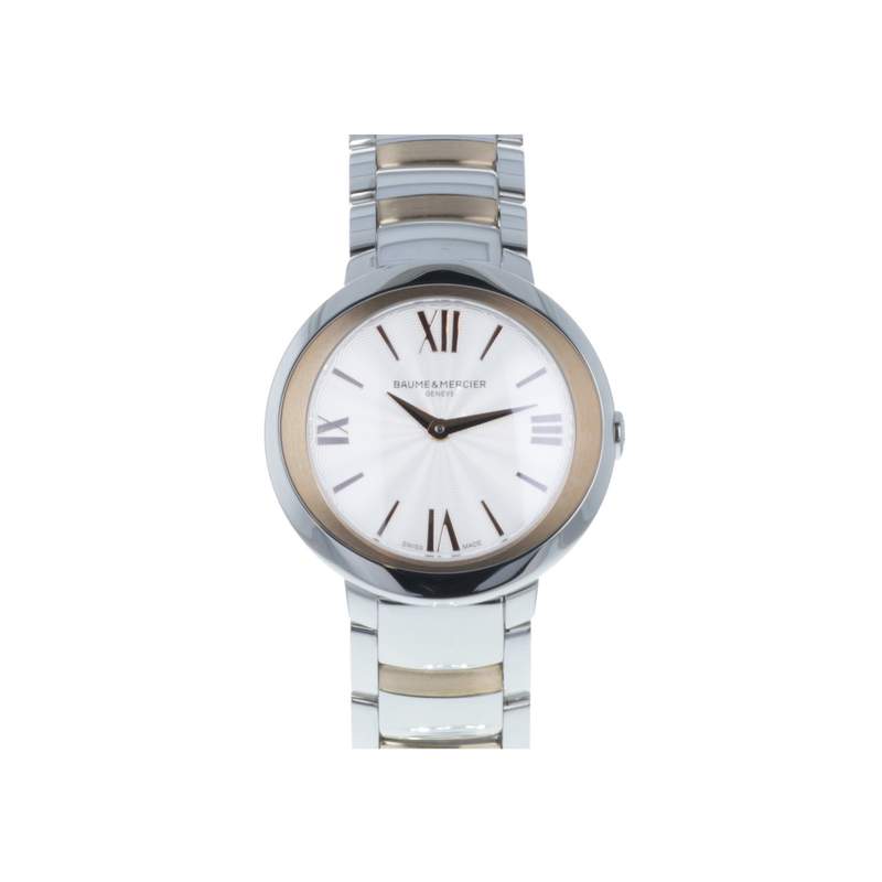 Montre d'occasion BAUME ET MERCIER Promesse femme quartz bracelet acier et plaqué or - vue 1