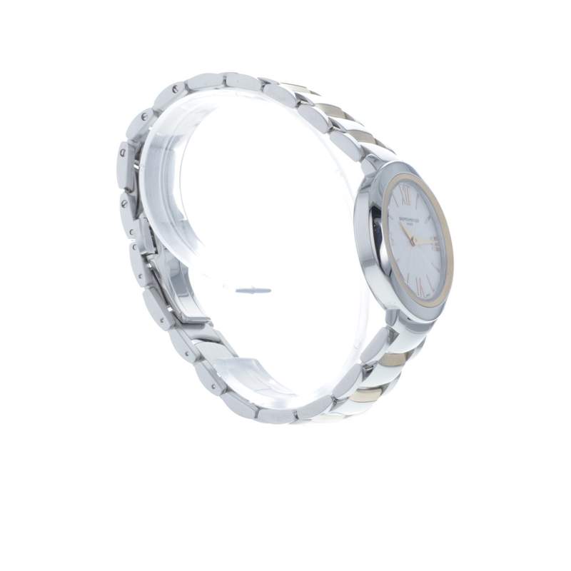 Montre d'occasion BAUME ET MERCIER Promesse femme quartz bracelet acier et plaqué or - vue 2