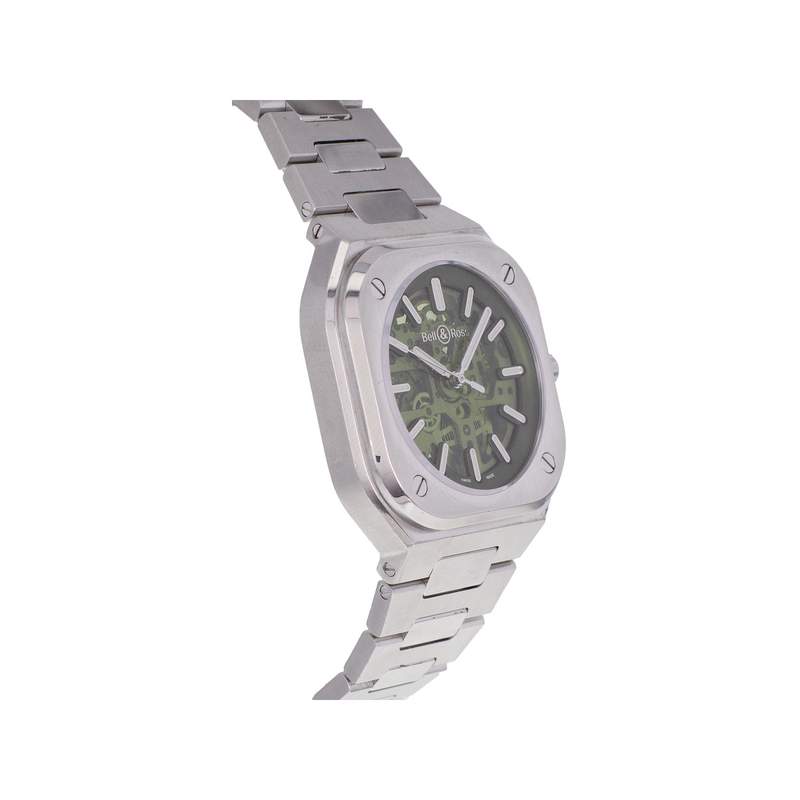 Montre d'occasion BELL & ROSS BR-05 SKELETON homme automatique bracelet acier - vue 2