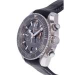 Montre d'occasion OMEGA Seamaster Planet Ocean 600m homme mouvement automatique certifié (cosc) bracelet cuir d'origine - vue D2