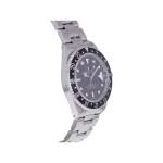 Montre d'occasion ROLEX GMT-Master homme mouvement automatique certifié (cosc) bracelet acier - vue 2