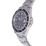 Montre d'occasion ROLEX GMT-Master homme mouvement automatique certifié (cosc) bracelet acier - vue D2