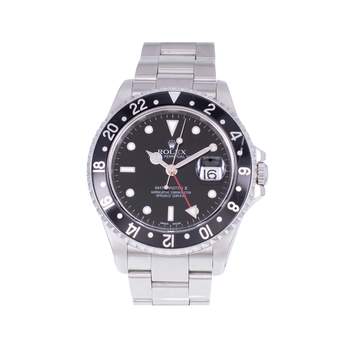 Montre d'occasion ROLEX GMT-Master II homme mouvement automatique certifié (cosc) bracelet acier