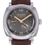 Montre d'occasion PANERAI Radiomir GMT Réserve de Marche homme automatique bracelet cuir d'origine - vue D1