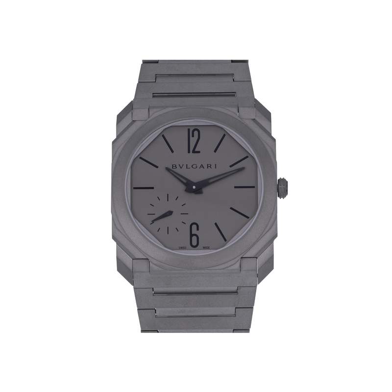 Montre d'occasion BULGARI Octo Finissimo homme automatique bracelet titane - vue 1
