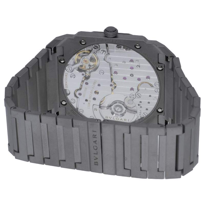 Montre d'occasion BULGARI Octo Finissimo homme automatique bracelet titane - vue 3