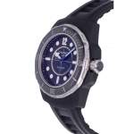 Montre d'occasion CHANEL J12 Marine 42 mm homme automatique bracelet caoutchouc - vue D2
